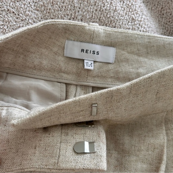 Reiss Tan High Waist Shorts with Tailored Fit - Picture 10 of 10